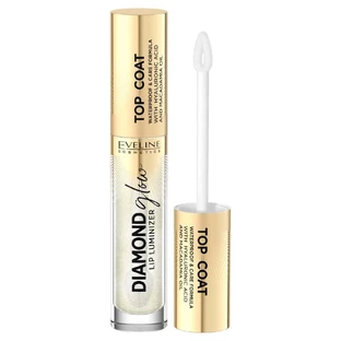Eveline Cosmetics luciu de buze cu acid hyaluronic 12 cu praf auriu, 4,5 ml