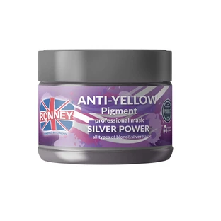 Ronney Silver Power Anti-Yellow Pigment, маска для светлых, осветленных и седых волос, 300 мл