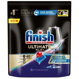 Finish Quantum All in 1 Ultimate капсулы для посудомоечных машин свежие таблетки 40 шт.
