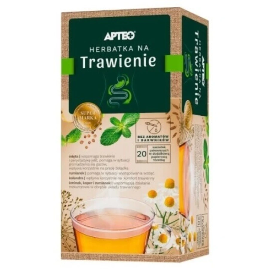 Apteo Natura ceai digestiv, 20 таблеток: ціни та характеристики