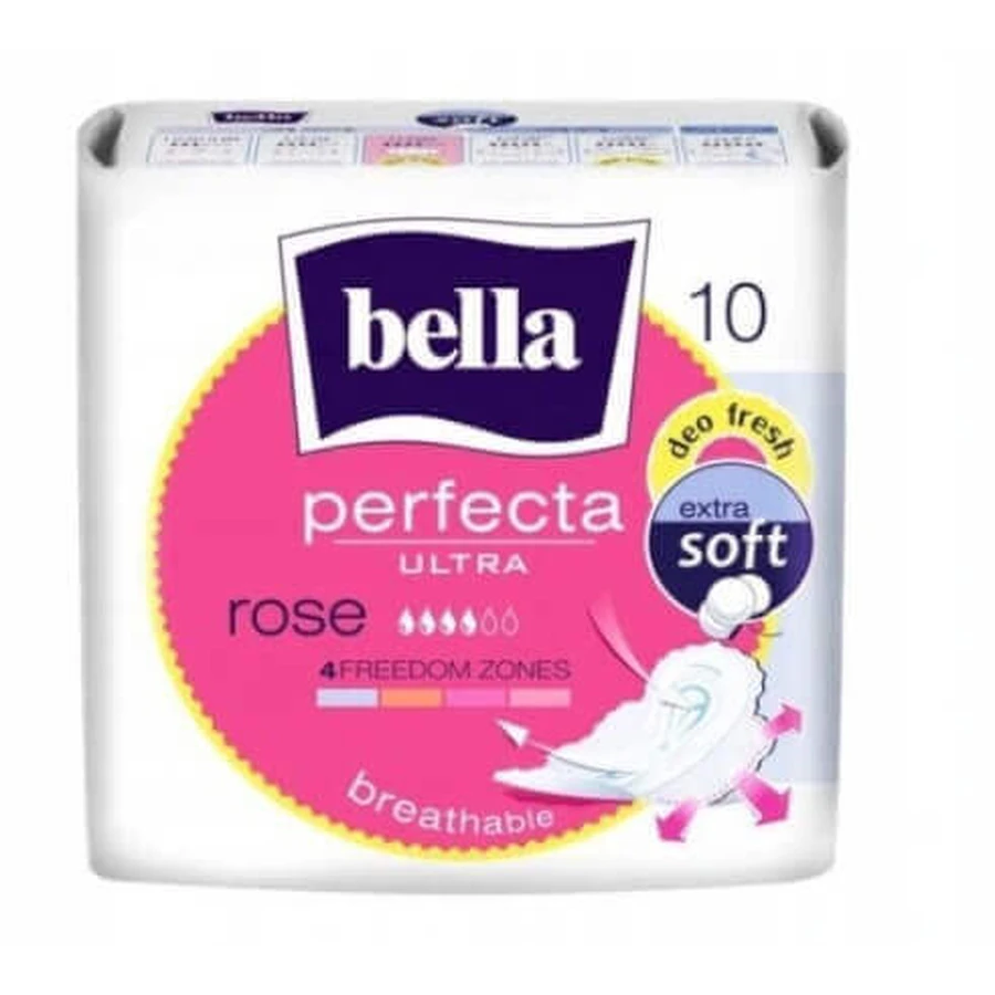Bella Perfecta Ultra Rose Sanitary Pads, 10 шт - длительный срок использования!: цены и характеристики