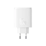 Блок живлення GaN Baseus Cube Pro 65W 2x USB-C USB-A - alb