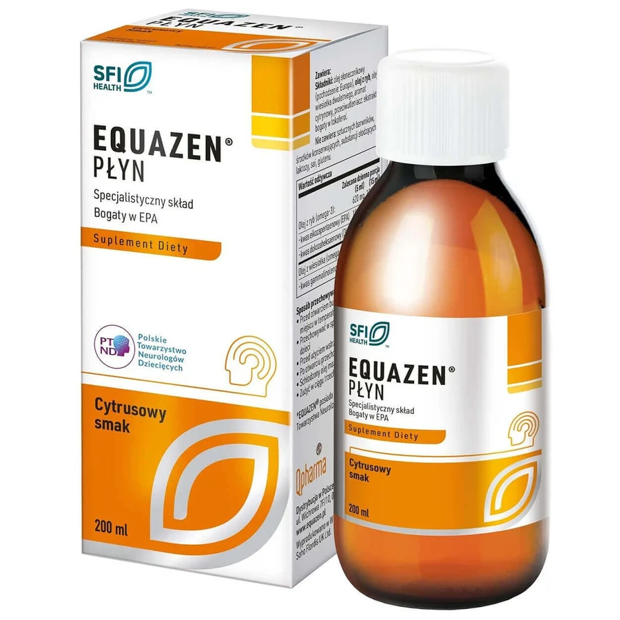Эквазен Раствор SFI Health Equazen Liquid, для детей от 3 лет, цитрусовый вкус, 200 мл: цены и характеристики