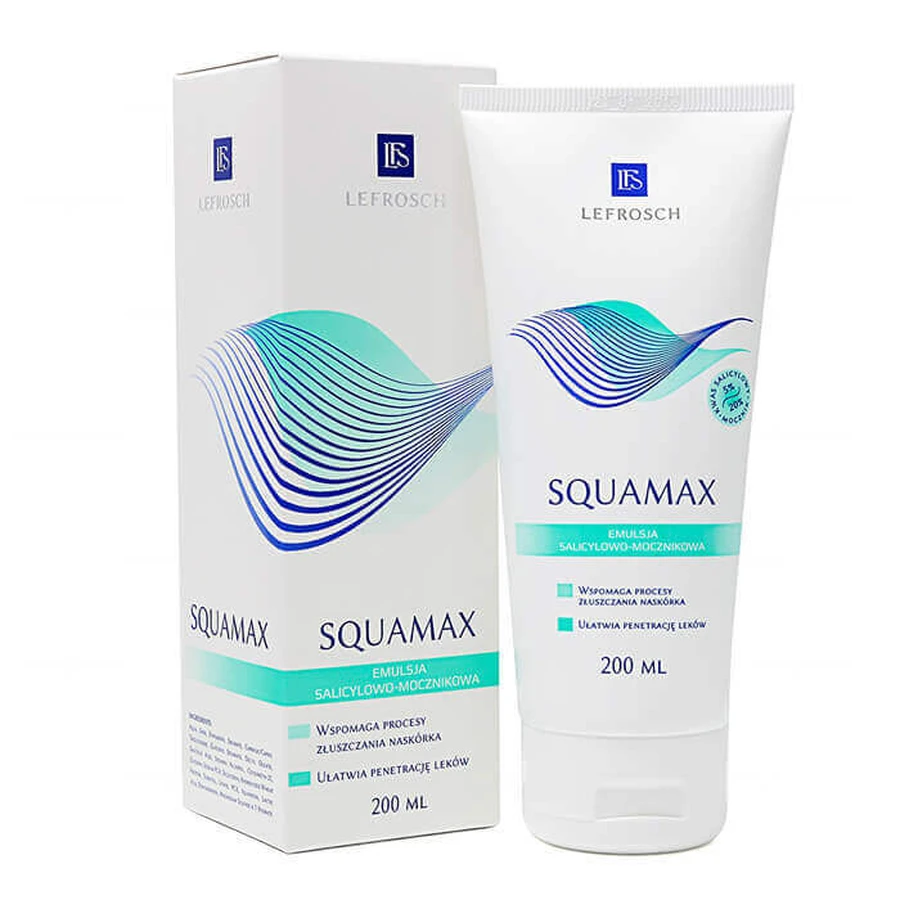 Lefrosch Squamax, эмульсия с салицилово-мочевинной кислотой, 200 мл: цены и характеристики