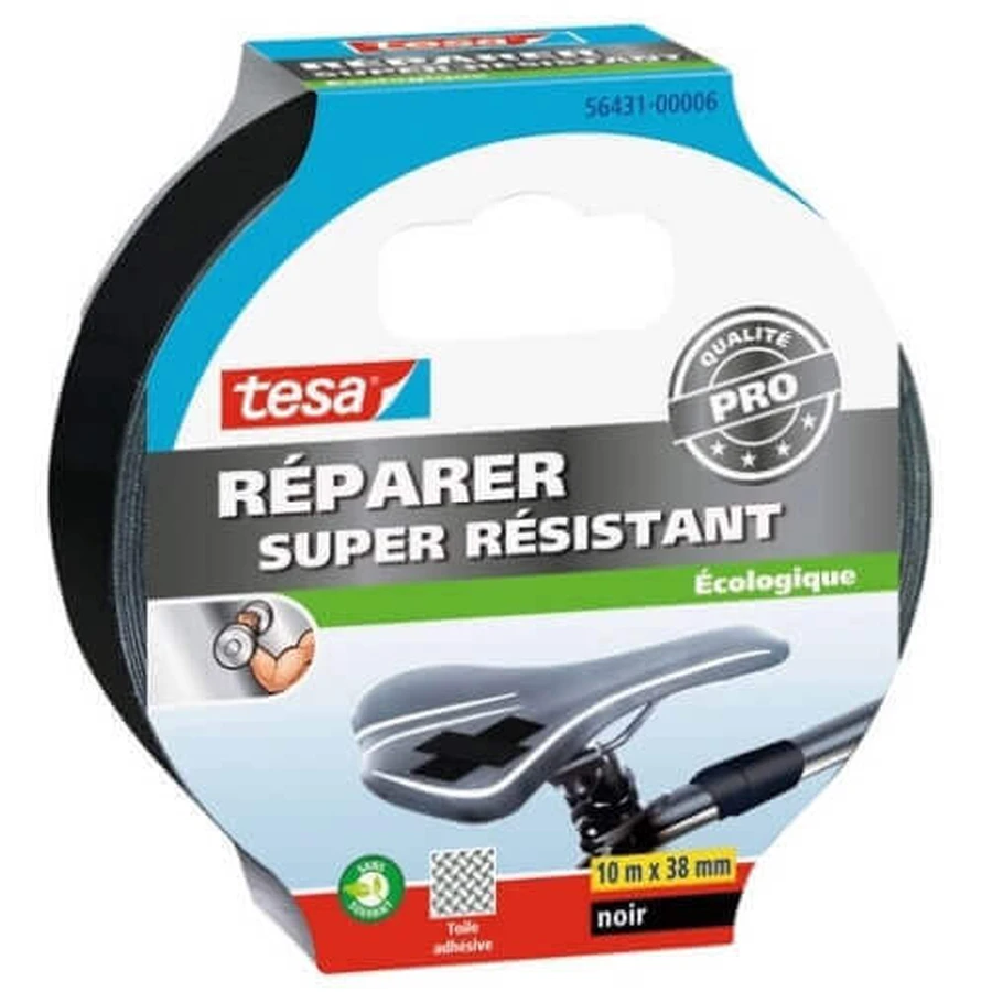 Бандаж для ремонта суперрезистентный Tesa negru 10 m x 38 mm, 1 buc: цены и характеристики
