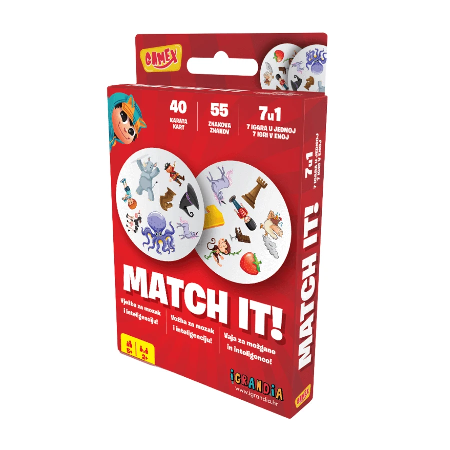 Игральные карты Match It, 5 лет+, Gamex: цены и характеристики