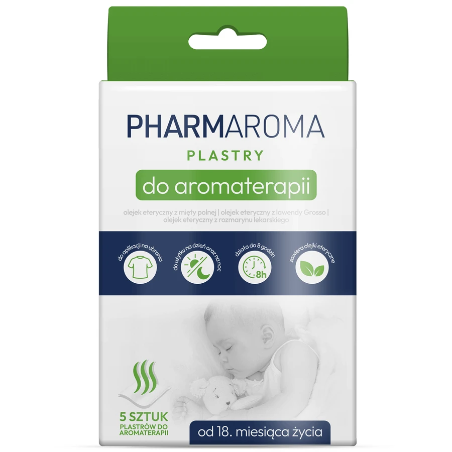 Pharmaroma, plasturi pentru aromaterapie, de la 18 luni, 5 bucăți: цены и характеристики