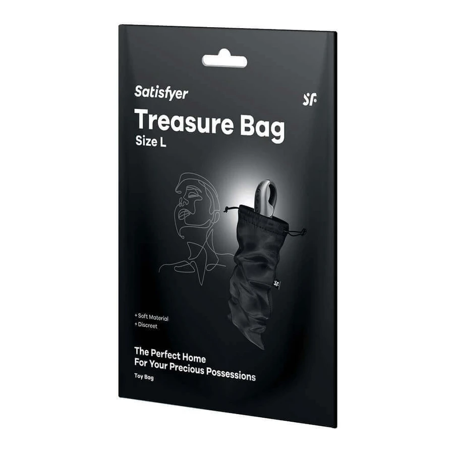 Satisfyer Treasure Bag Gadget Sac de depozitare L Negru: цены и характеристики
