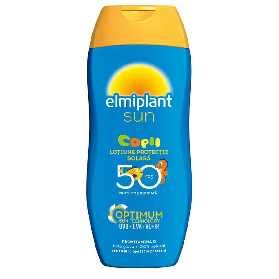 Дитячий лосьйон з високим рівнем захисту від сонця SPF 50 Optimum Sun, 200 мл, Elmiplant: ціни та характеристики