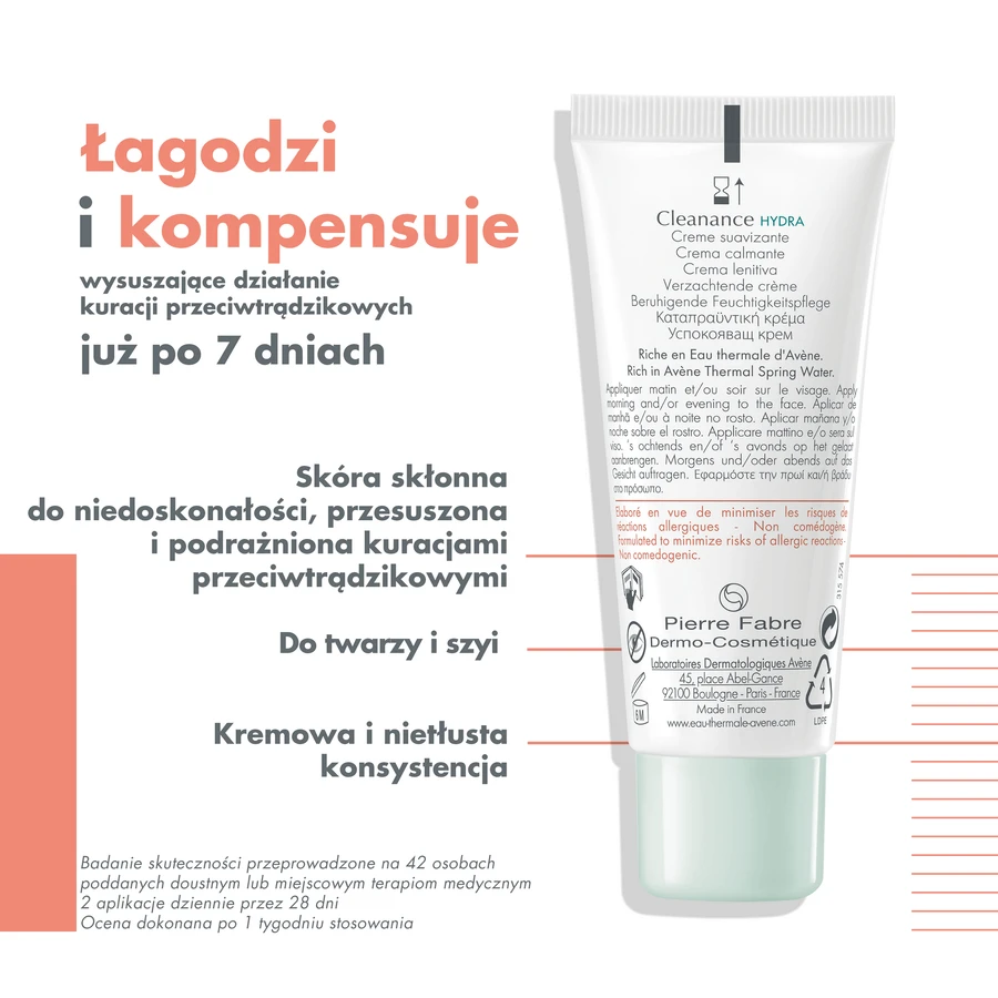 Набор Avene Cleanance Hydra cremă calmantă, 40 мл + Cicalfate+, balsam de buze regenerant, 10 мл: цены и характеристики