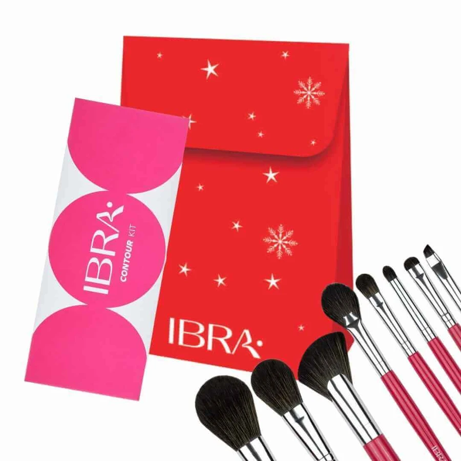 Набір ручок для машинки Ibra Candy Cane + палітра для контуру для обличчя: ціни та характеристики