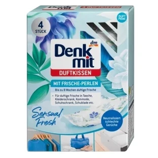 Denkmit, Pernă parfumată pentru rufe, Sensual Fresh, 4 bucăți