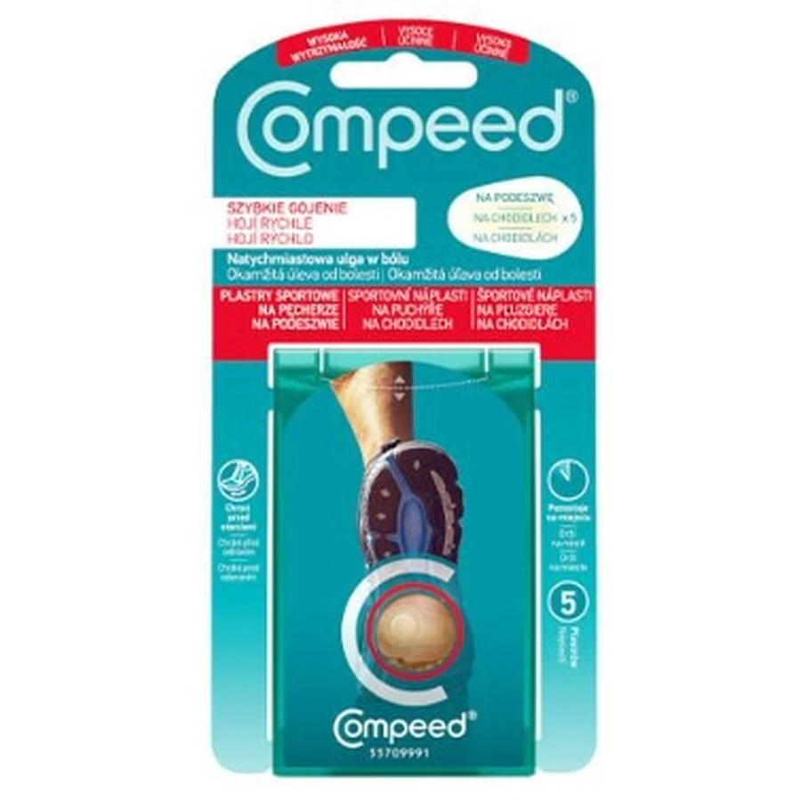 Compeed Plasturi pentru bășici pe talpa de sport, 5 bucăți: цены и характеристики