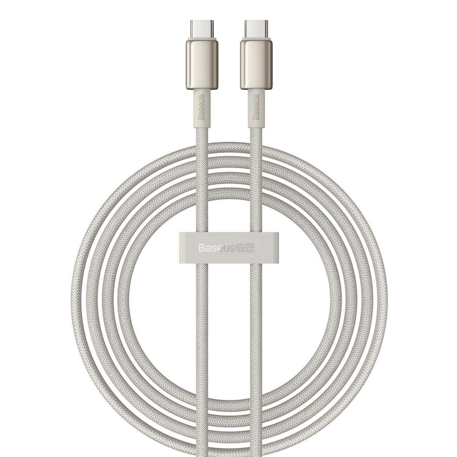Baseus Tungsten Gold USB-C / USB-C 100W cablu 2m - auriu: ціни та характеристики