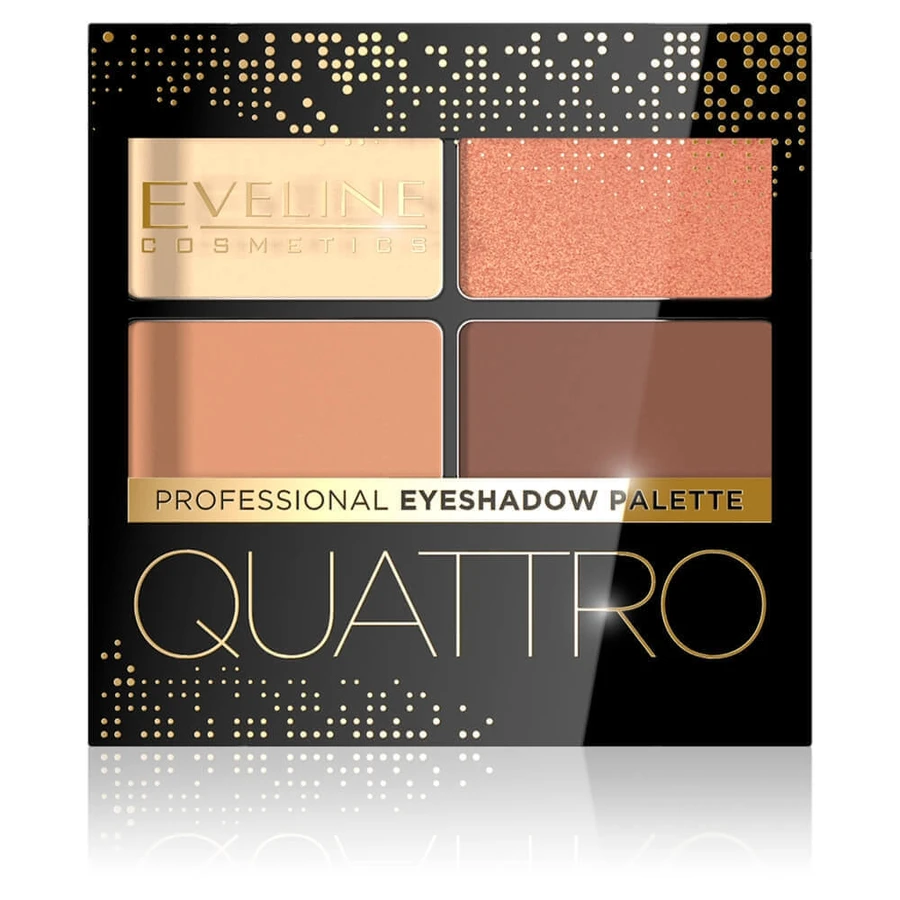 Eveline Cosmetics Quattro Professional paletă de farduri de ochi 01, 3,2 г: ціни та характеристики
