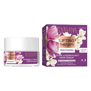 Eveline Cosmetics Ліфтинг-терапія Niacinamide Cremă de fermitate intensivă-serum 50+, 50 мл