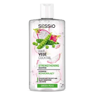 Sessio Hair Vege Cocktail Укрепляющий шампунь с гороховым протеином, 300 г