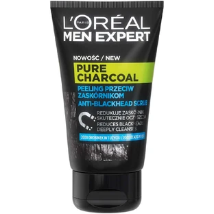 L oreal Men Expert Пілінг проти чорних крапок Pure Power Вугілля, 100 мл