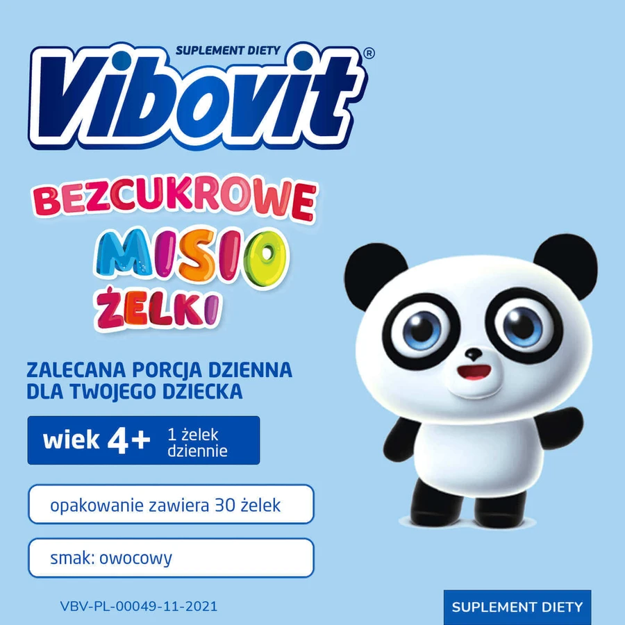 Плюшеві ведмедики Vibovit без цукру, 30 шт.: ціни та характеристики