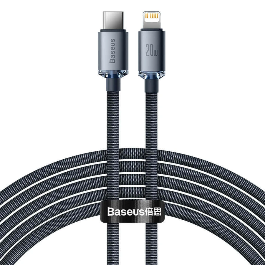 Cablu Baseus CAJY000301 Lightning - USB-C PD QC 20W 480Mbps 2m - negru: цены и характеристики