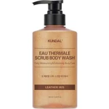 Отшелушивающий гель для душа для тела Leather Iris Eau Thermale SPA, 500 мл, Kundal
