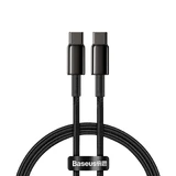 Cablu Baseus CATWJ-01 USB-C - USB-C PD QC 100W 5A 1m - negru