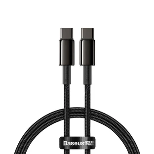 Cablu Baseus CATWJ-01 USB-C - USB-C PD QC 100W 5A 1m - negru