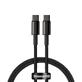 Cablu Baseus CATWJ-01 USB-C - USB-C PD QC 100W 5A 1m - negru