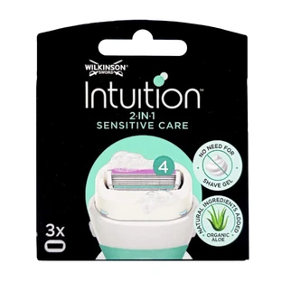 Увлажняющее мыло Intuition Sensitive Care, 4 лезвия, 3 шт, Wilkinson