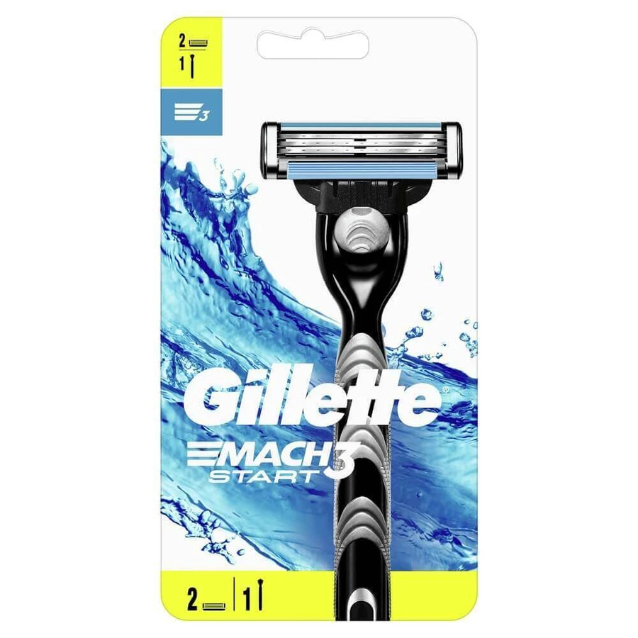 Аппарат для разглаживания Gillette Mach3 Start + ламе де шимб, 2 bucăți: цены и характеристики