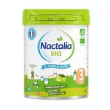 Органічна суха молочна суміш Nactalia Bio 3, 10 місяців+, 800 г, Nactalia