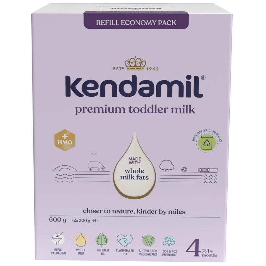 Суха молочна суміш Kendamil Premium 4 HMO+ для дітей від 24 місяців, 600 г: ціни та характеристики
