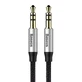 Baseus Yiven M30 cablu stereo audio AUX 3.5 mm mascul mini jack 1.5 m argintiu/negru (CAM30-CS1)