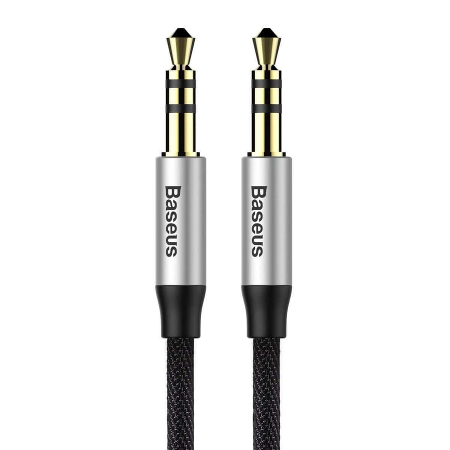 Baseus Yiven M30 cablu stereo audio AUX 3.5 mm mascul mini jack 1.5 m argintiu/negru (CAM30-CS1): цены и характеристики