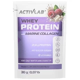ActivLab Pharma Whey Protein cu colagen marin, proteine, aromă de zmeură și ciocolată albă, 30 г