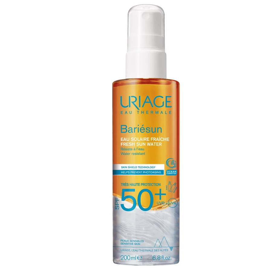 Сонцезахисна вода Bariesun SPF50+, 200 мл, Uriage: ціни та характеристики