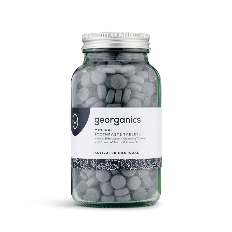 Таблетки для полоскания рта, древесный уголь, 180 шт, Georganics: цены и характеристики