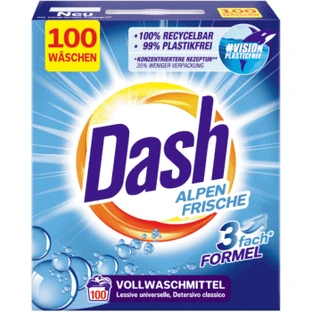 Dash Пральний порошок Alpen Frische 100 прань, 6 кг