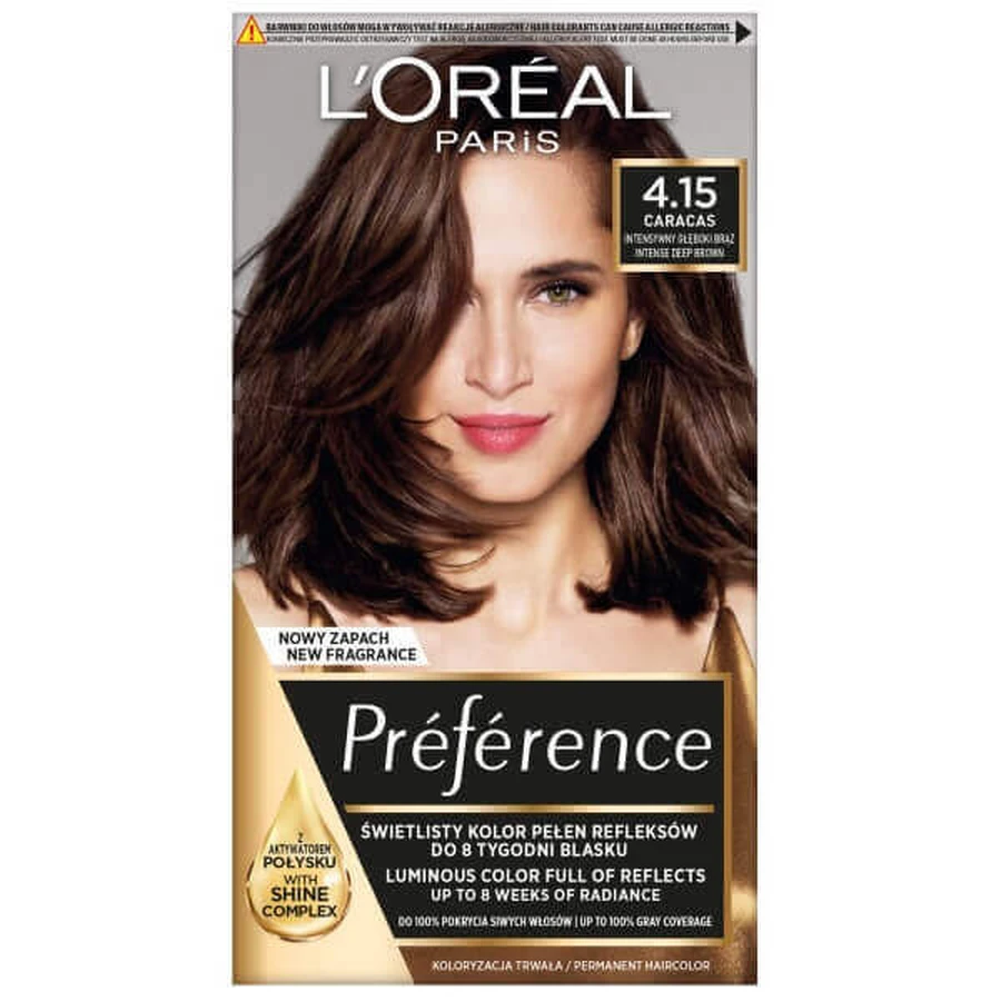 Фарба для волосся L Oreal Paris Preference 4.15 Caracas: ціни та характеристики