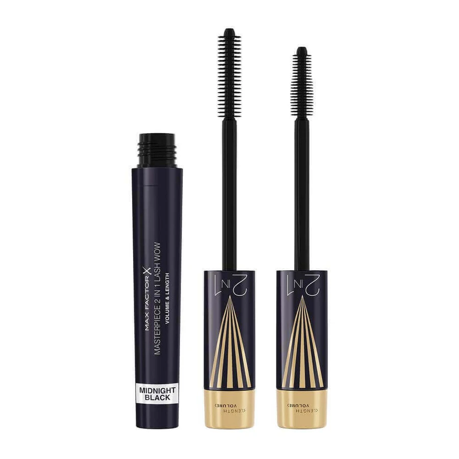 Туш для подовження та об'єму Max Factor Masterpiece 2in1 Lash Wow 003 Midnight Black, 7 мл: ціни та характеристики