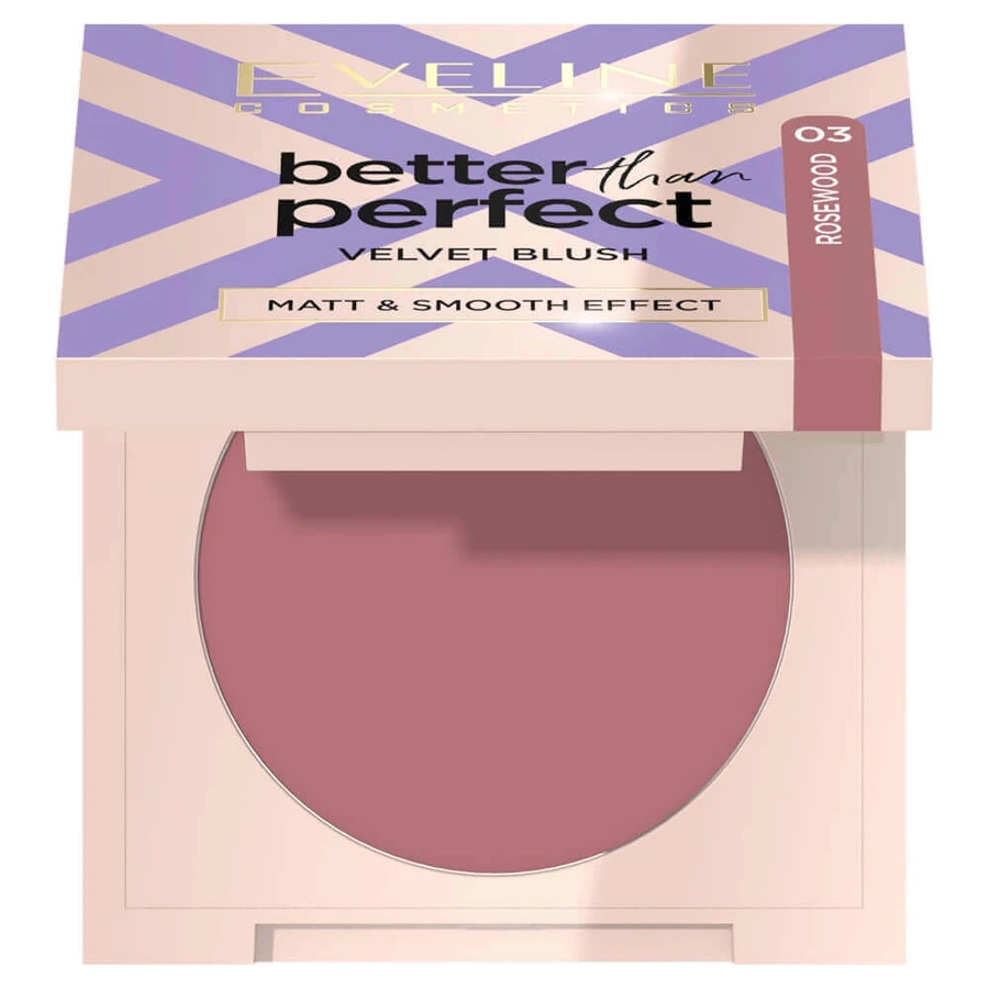 Eveline Cosmetics Better Than Perfect Velvet Blush Pressed blush 03 Rosewood, 2,3 г: ціни та характеристики