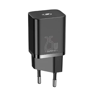 Зарядное устройство Baseus Super Si 1C, быстрое зарядное устройство USB Type C, 25 Вт, быстрая зарядка, черное (CCSP020101)
