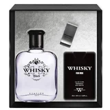 Туалетна вода Evaflor Whisky Black, 100 мл + Туалетна вода, 20 мл + Затиск для грошей