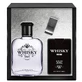 Туалетная вода Evaflor Whiskey Black, 100 мл + Туалетная вода, 20 мл + зажим для денег