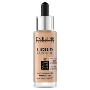 Eveline Cosmetics Liquid Control HD Mattifying Face Foundation with Niacinamide 055 Honey, 32 мл