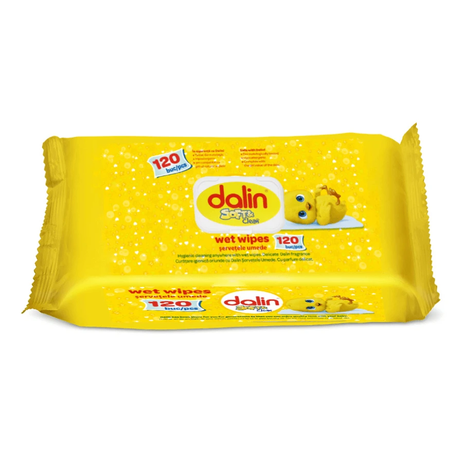 Влажные салфетки Soft & Clean, 120 шт, Dalin: цены и характеристики