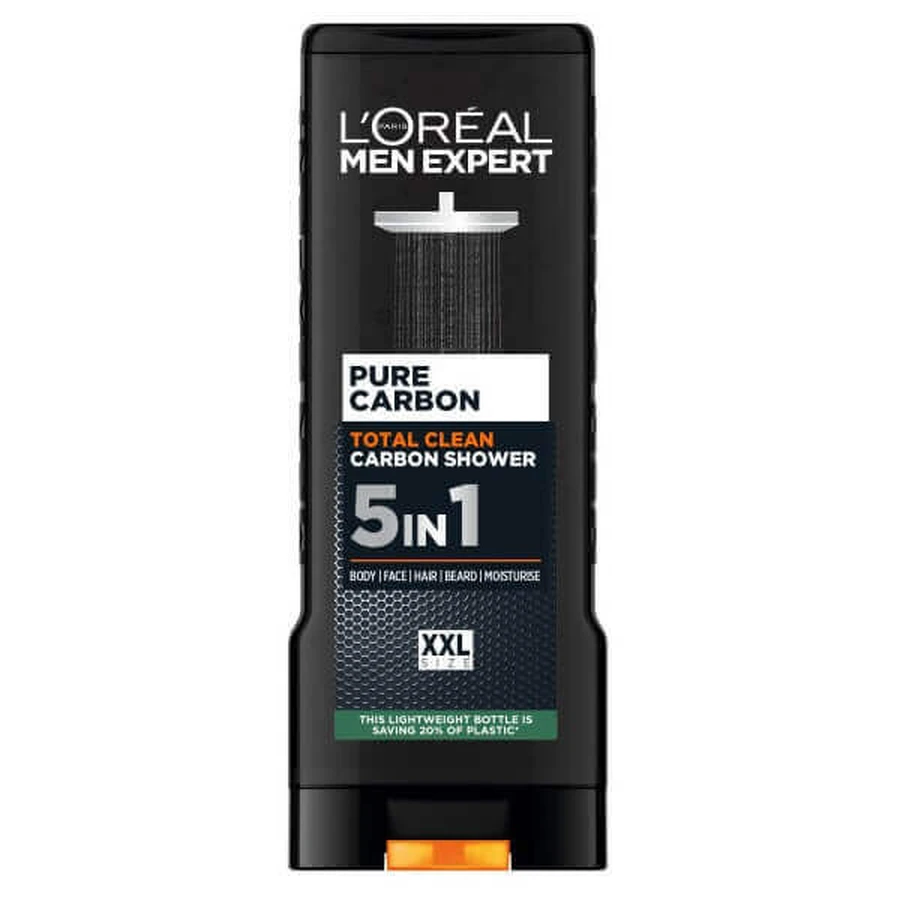 Гель для душу L Oreal Paris Men Expert Pure Carbon Total Clean 5в1, 400 мл: ціни та характеристики