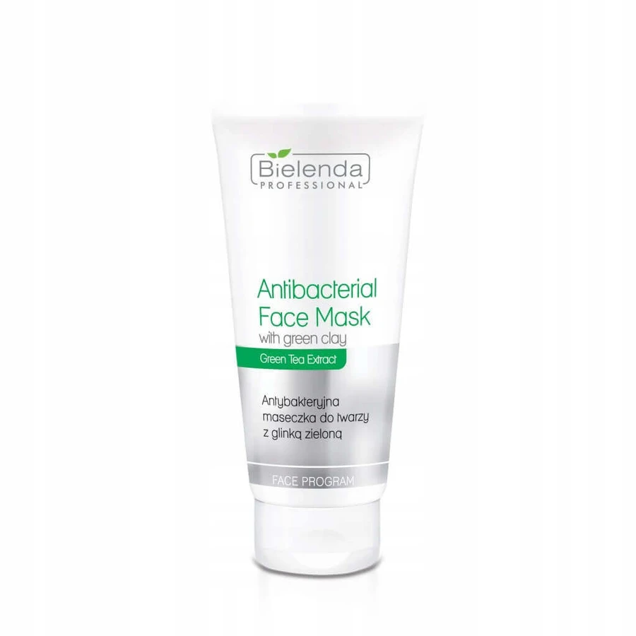 Bielenda Professional Antibacterial Face Mask Антибактеріальна маска для обличчя із зеленою глиною, 150 г: ціни та характеристики