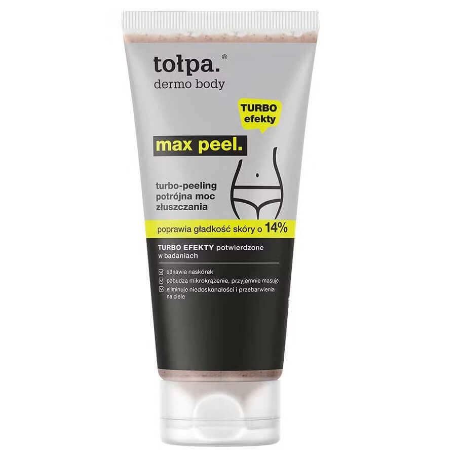 Tołpa Dermo Body Max Peel Turbo-peeling потрійна сила відлущування, 200 мл: ціни та характеристики
