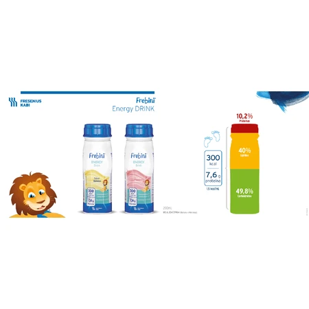 Енергетичний напій Frebini Energy зі смаком полуниці 200 мл, Fresenius Kabi: ціни та характеристики